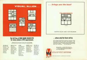 Video Recorder Sales Sheet from April, 1966, (NAB?) (From the Don Norwood Collection)